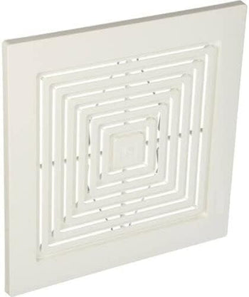 Replacement 97011723 Grille For Broan-Nutone Compatible Models 663, 670, 671, 675, 688, 689 Ventilation Fans - Plastic White Cover with Spring, Replaces OEM # S97011723, or 97011723, or BP46