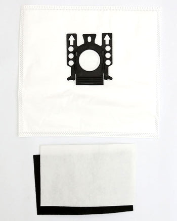 Clean Obsessed H-10 HEPA Bags Type Miele FJM - 9 Cloth HEPA Bags per package, 1 Motor Filter & 1 Superior Air Clean Filter
