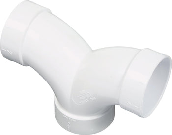 3-Way 90° Double Sweep Elbow For Central Vacuum Piping