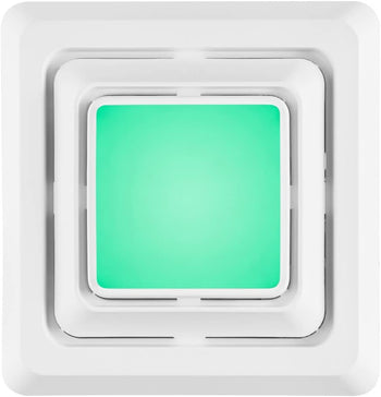 Broan-NuTone FG600RGBS Customizable Color Changing LED Cover/Grille for Bathroom Fans, Easy DIY Install, Smart Phone App, Bright White