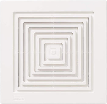 Replacement 97011723 Grille For Broan-Nutone Compatible Models 663, 670, 671, 675, 688, 689 Ventilation Fans - Plastic White Cover with Spring, Replaces OEM # S97011723, or 97011723, or BP46