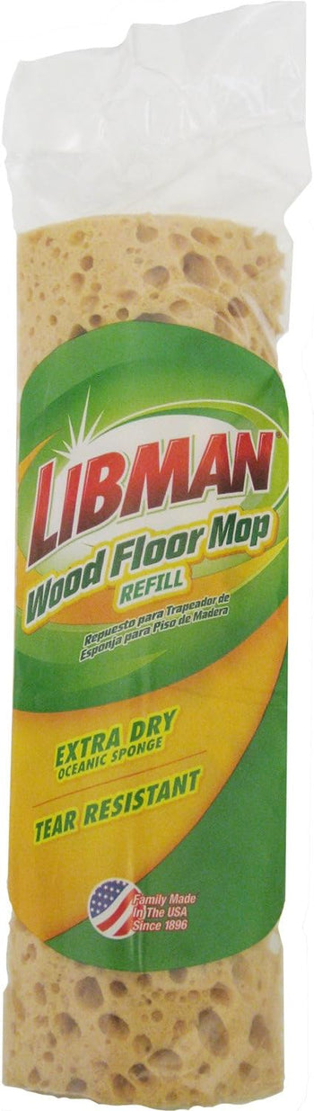 Libman 2027 Wood Floor Sponge Mop Refill