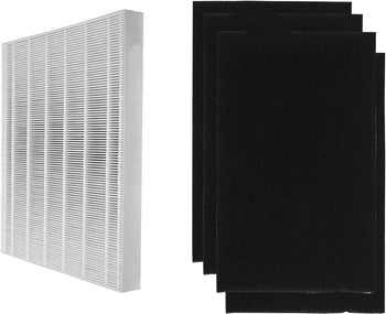 Replacement Filter Bundle for Winix D480 Air Purifier, H13 True HEPA Replacement Filter D4, 1 H13 Grade True HEPA Filter and 4 Carbon Filters, D4 Filter, Item Number 1712-0100-00