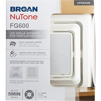 Broan-NuTone FG600 Grille Upgrade, White