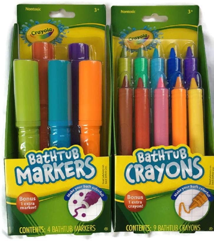 Crayola Bathtub Markers and Bathtub Crayons Combo Kit Merchandise Mecca