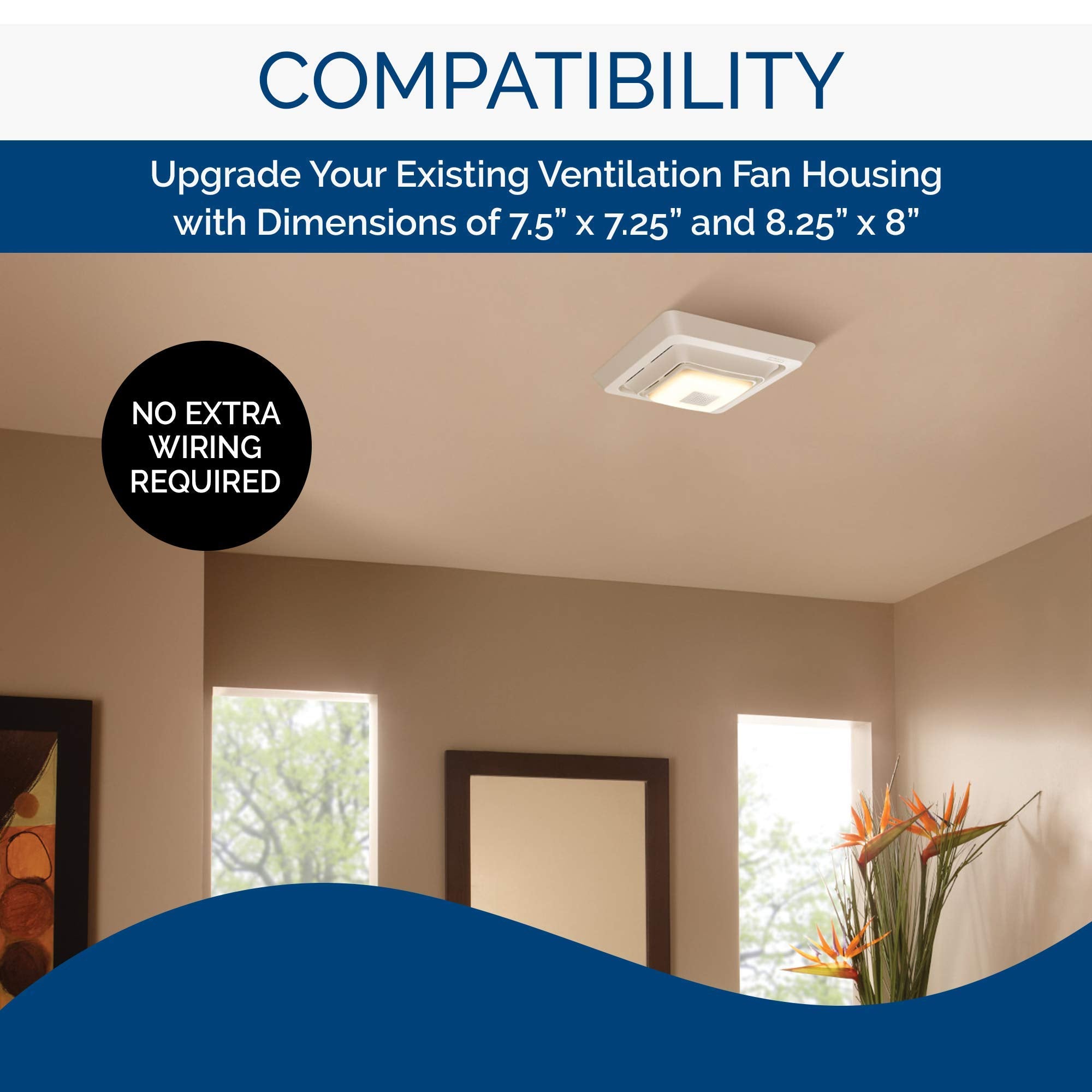 BroanNuTone FG800SPK Bluetooth Speaker Bathroom Exhaust Grille Cover