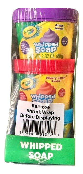Crayola Whipped Soap, Assorted 6 Pack, QQ1396HBAZA